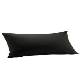 Bolster Pillow Case 19"x 54" (48.3cm x 137cm) (Black)