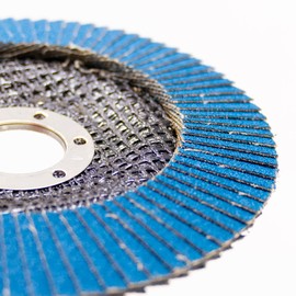 SBS Serrated washers, diameter 115 mm, grain 80, pack of 10, stainless steel blue metal and wood angle grinder, grinding mop