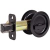 Round Pocket Door Lock, Privacy (Bed/Bath) Latch, 2-3/4" Backset, RCL,