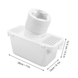 NOLITOY 1 Set Indoor Dryer Vent Kit Compatible with Electric Dryers Easy Installation Water Collection Bucket Versatile Use Efficient Dirt Filter