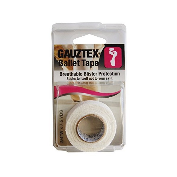 Guard-Tex Original Ballet Tape - Self Adhering Toe Wrap for Flexible, Sweatproof Blister Protection - Self Adhesive Bandage Wrap for Dance, Sports, & More, Bandage Roll - Beige, 3/4" x 7.5 yds