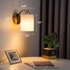 Glitnous Battery Operated Wall Sconce Set of 2, Rechargeable Wall