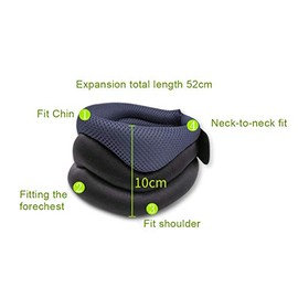 Aparato cervical, corrector de postura conveniente para usar, hombres y mujeres para la protección del cuello en el hogar(gris, Talla única)