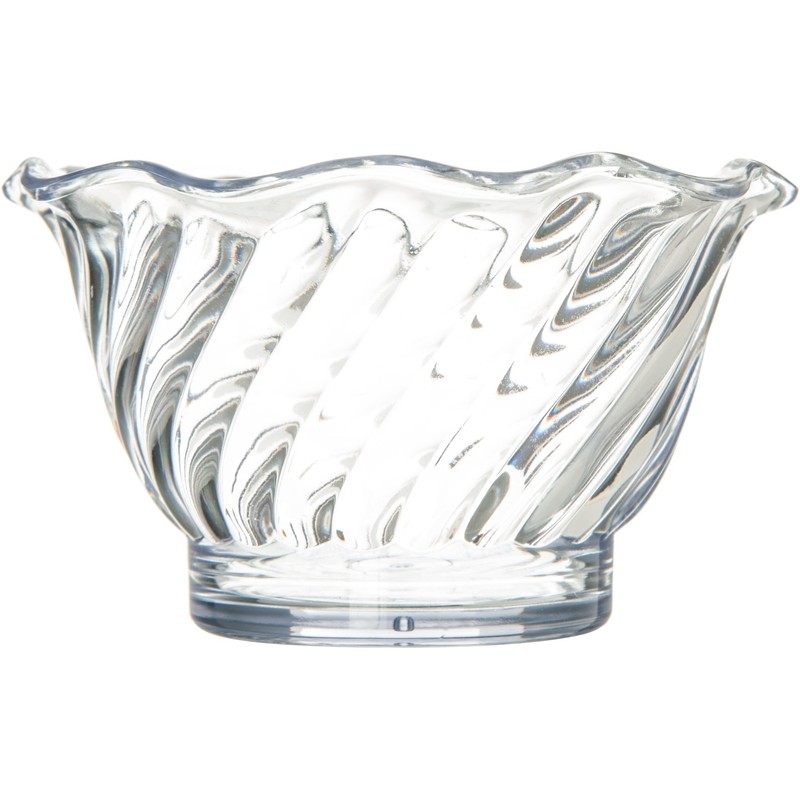 Carlisle FoodService Products Plastic Dessert Dish, 5 Ounces, Clear (Pack