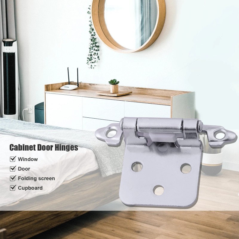Dazone 20PCS Cabinet Hinges 1/2" Overlay Self Closing Door Cabinet