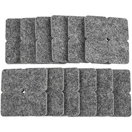 Softtouch 4717795N Heavy Duty Square Felt Furniture Pads to Protect Hardwood Floors from Scratches, 1", 48 Pack, Gray, 48 Piece