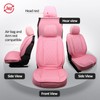 MIROZO Front Seat Covers,2PCS Waterproof Car Seat Covers Faux Leather