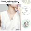 VCCWYQK Heart Urn Necklaces for Ashes for Women Cremation Jewellery