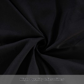 FLXXIE 3 Pieces Microfiber King Size Duvet Cover Set, Ultra Soft Solid Color Comforter Cover Set with Zipper Closure (1 Duvet Cover + 2 Pillow Shams), 104 x 90 inches, Black