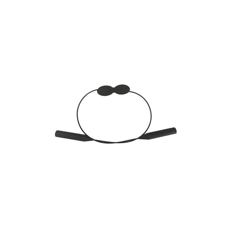 NicelyFit Silicone Rubber Black Ear Sock Adjustable Sport Safety Chain