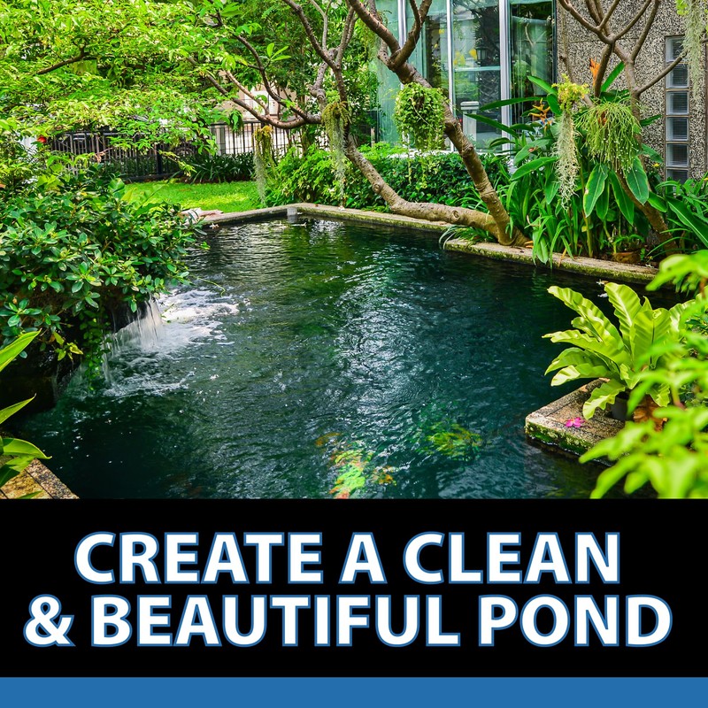 CrystalClear AlgaeOff Pond & Water Garden Scum Cleaner, Waterfall &