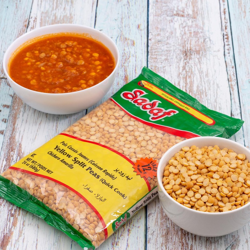 Sadaf Yellow Split Peas -24 oz. Quick Cook - Dried