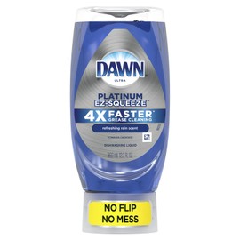 Dawn EZ-Squeeze Platinum Dishwashing Liquid Dish Soap, Fresh Rain Scent 12 Oz