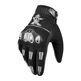 SPT SPORTS Tactical Gloves for Men, Motorbike Gloves Motorcycle Gloves, Anti Slip with Good Grip, Cycling Gloves for Outdoors, (Black, X-Large)