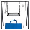 HONYTA Campfire Swing Cooking Grill Stand, Collapsible Campfire Cooking Rack