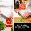 Sharp Pebble Knife Sharpening Stones Kit -Grits 400/1000/6000 Extra Large