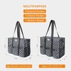 TOPDesign Utility Water Resistant Tote Bag with 13 Exterior &