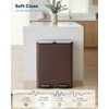 ComfyCorner 16 Gal (2 x 30 L) Dual Trash Can,