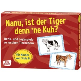Nanu, ist der Tiger denn ´ne Kuh? Denk- und Legespiele zu lustigen Tier-Bildern für Kinder von 3 bis 6: Denk- und Legespiele zu lustigen Tier-Bildern ... & Familie (Denk- und Legespiele für Kinder)