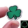 Irish Clover Shamrock PVC Cat Eye Patch (Glow in the