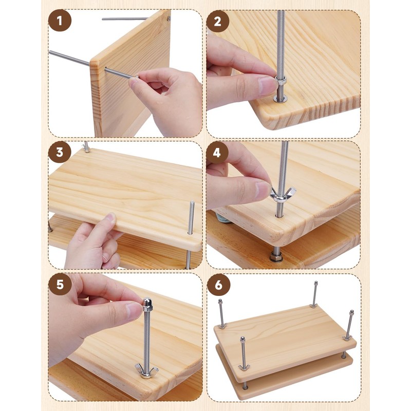 eZAKKA Book Binding Kits, Book Press 11.6 x 7.6 Inch