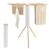 Kroias Tripod Clothes Drying Rack Wooden Drying Rack, Laundry Drying