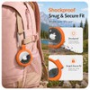 Waterproof Holder for AirTag Keychain - 4 Pack with Carabiner