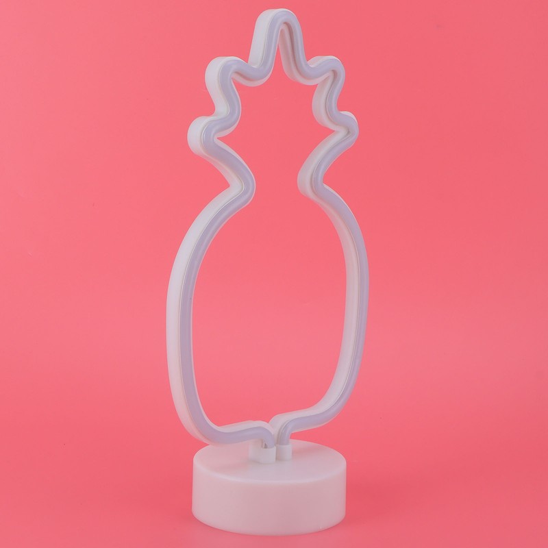Tabletop Neon Sign Light Unique Shaped Night Lamp with Holder