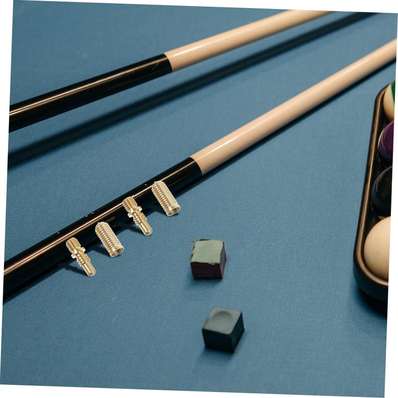 ORFOFE 4sets Billiard Cue Joint Screws Kit Copper Extension Screws