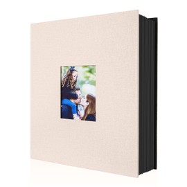 Ywlake Photo Album 4x6 400 Pockets, Linen Photo Albums Holds 400 Vertical Pictures Only Beige