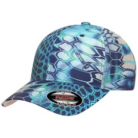 Flexfit 6277 Wooly Combed Twill Cap, L/XL, Kryptek Pontus