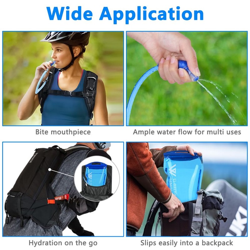 flintronic Hydration Bladder 1.5 L/2 L Water Bladder for Hydration