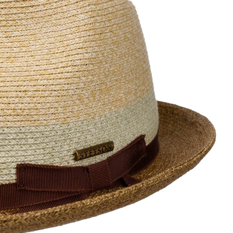 Stetson Contrast Brim Player Toyo Straw Hat - Two-Tone Hat