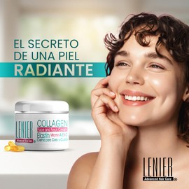 Lenier Collagen & Elastin Face Cream – Anti-Aging Moisturizer with Vitamins A, C & E | Hydrates, Firms & Reduces Wrinkles | For Face & Neck | 3.5 fl oz