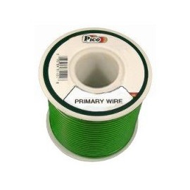 Pico 81184J 18 AWG Green Primary Wire Copper Stranded Conductor with PVC Jacket 50' per Junior Spool