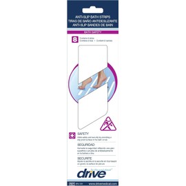 Drive Medical Tub and Stair Safety Treads, White, 8 Count