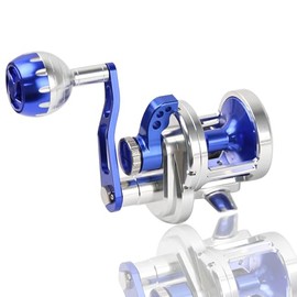 BETTER LEADER Premium Conventional Reel, Heavy Duty Saltwater Reel Round Aluminum Slow Pitch Jigging Reel Deep Ocean Big Offshore Trolling Reels