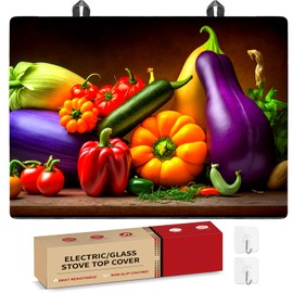 TYEMUI Electric Range Oven Top Cover, 28.5x20.5 inch Protect Covering Mat for Electric Range Stovetop, Colorful Range Surface Protector