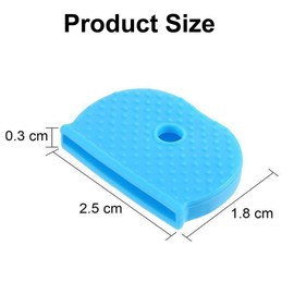 Foyscr 8Pcs Key Cap, Key Cap, Key Cap, Key Topper, Label Set, Flexible Key Sleeve, Color Key Identifier, Color Key Cap, Key Cap Label, Easy Identification of House Door Keys(8 Colors)