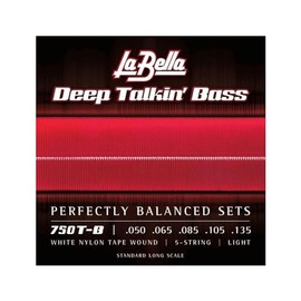La Bella 750T-B White Nylon Tape Wound Light Bass Guitar String