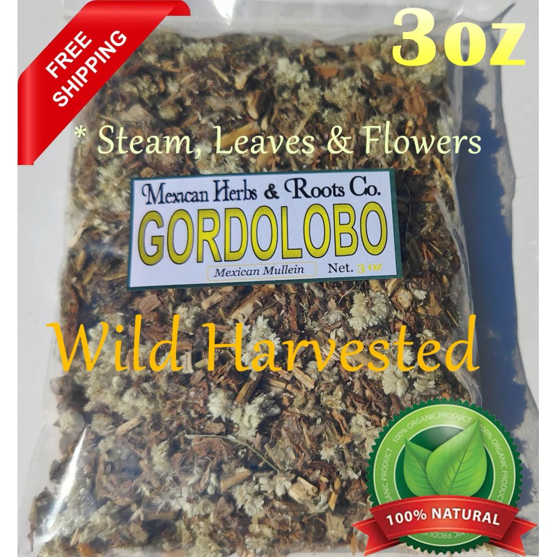 Mexicanherbs Gordolobo herb/tea,mexican mullein problemas respiratorios astma bronquitis 3oz