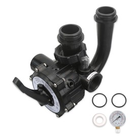 SZQBZMJ SP0710X62 Multiple Port Valve with Gauge Compatible with Hayward S210S/S244S/S310S Series Sand Filters, Fit for 1-1/2-Inch Control Valve