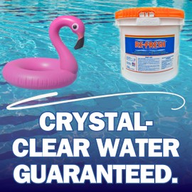 Refresh Granular 68% Active Chlorine Shock | 25-Pound Bucket | Perfect for Swimming Pools, Use As Bactericide, Algaecide, and Disinfectant in Swimming Pools and Spas | Fast Dissolving Shock