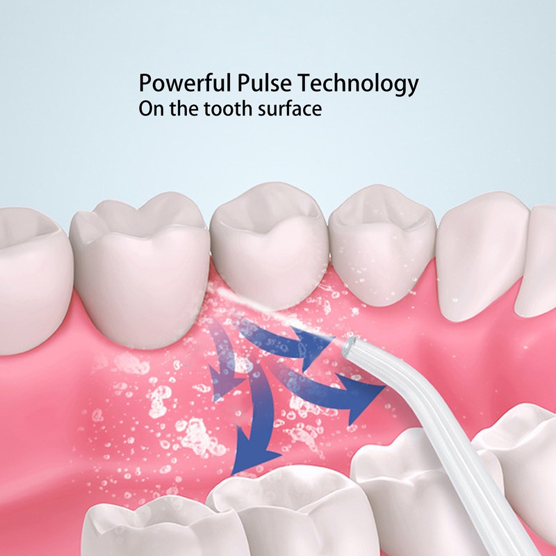 Portable Electric Dental Oral Irrigator Food Residues Removal White Teeth