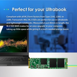 Transcend 64GB, M.2 2280 SSD, SATA, MLC (TS64GMTS800S)