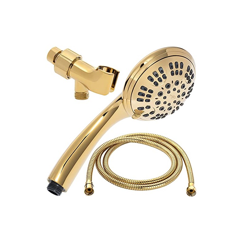 6 Function Handheld Shower Head Kit - High Pressure, Removable