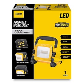 Feit Electric 35W LED Work Light, 3000 Lumens, Ultra Bright Flood Light, Plug-in Portable LED Work Light, Wet Location Rated, Pro Series, WORK3000XLPLUGFOLD