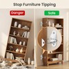 YiiSeeJo 10PCS White Furniture Anchor, Furniture Anti-Tip Straps