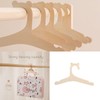 Pack of 10 Children's Wooden Clothes Hangers, Wooden Hangers for