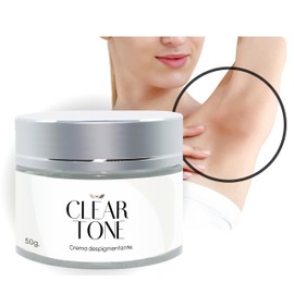 Crema Corporal Despigmentante - Clear Tone 50g.- Manchas Solares, Manchas por Edad, Desequilibrios hormonales, Hiperpigmentacion - Con Vitamina E, Ret